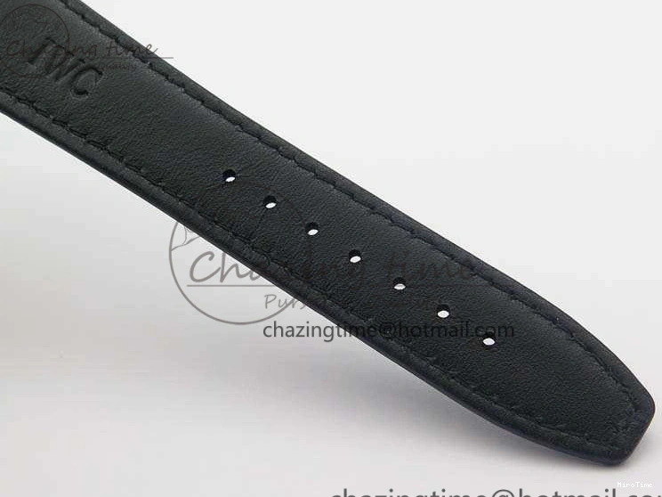 MIROTIME 0115 Portuguese Fa Jones IW544203 SS GSF 1:1 Best Edition White Dial On Leather Strap Trendsetting 7235